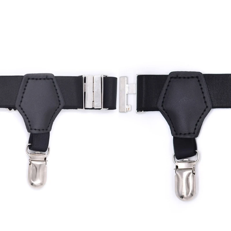 

2Pcs/Set Socks Garters Belt Suspenders Adjustable Non-slip Clips For Men Women