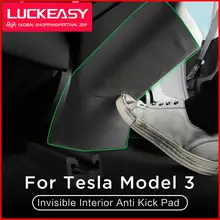 LUCKEASY для Tesla модель 3- hide lnterior анти Kick Pad защита боковой край пленка протектор наклейки