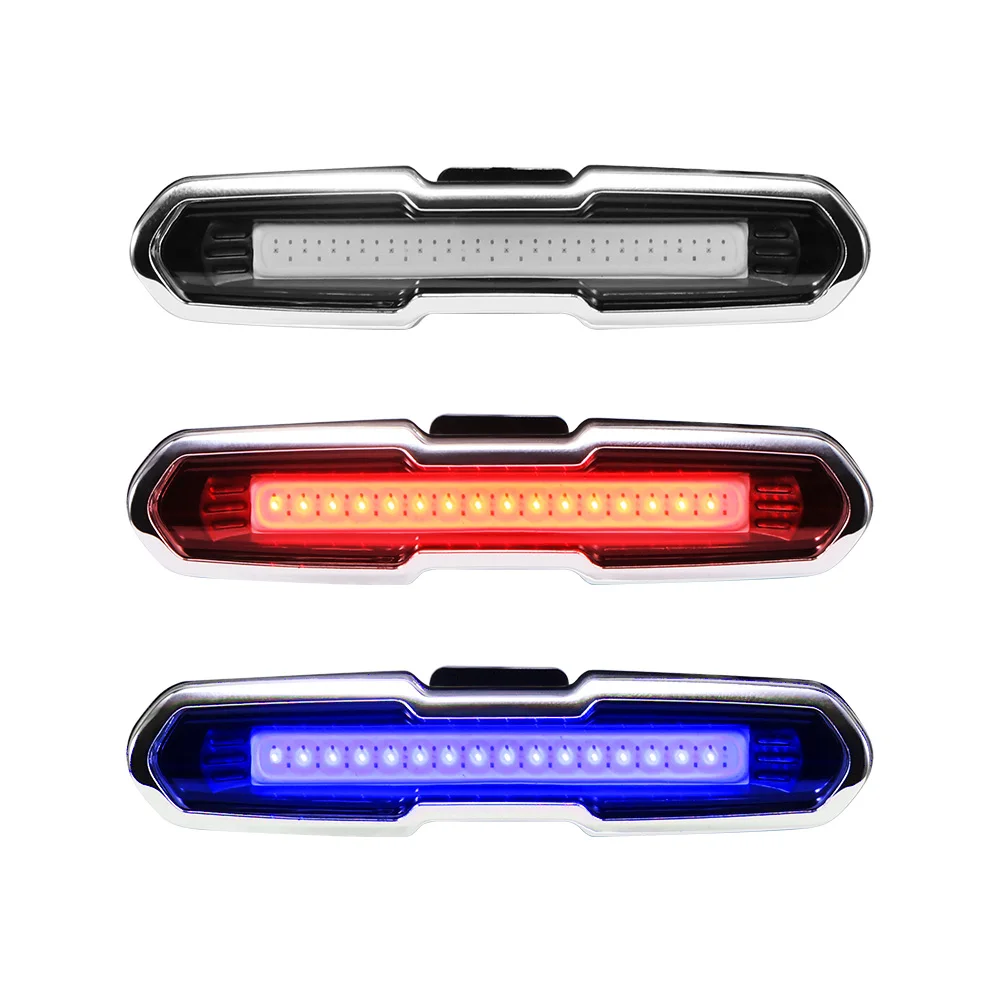 

Bike Bicycle Light COB Taillight Rear Tail Safety Warning Cycling Portable Light USB Rechargeable Ciclismo Bike Accessories