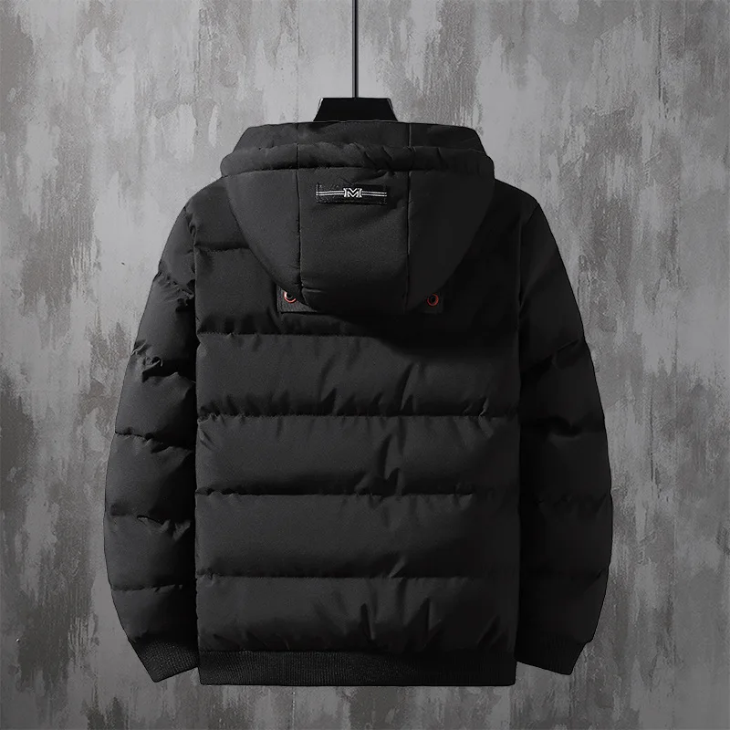 ZOGAA 2021 New Men's Winter Warm Jacket  Slim Fit Fashion Thicken Outwear Tracksuit Men's Hooded Warm Cotton Jacket With Zipper