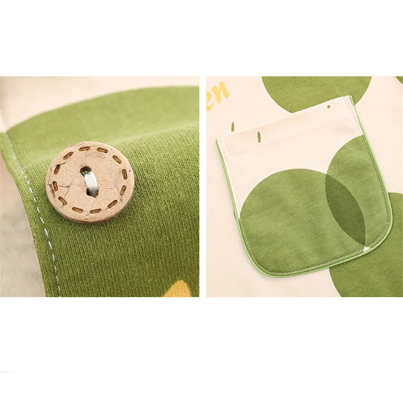 Caiyier 100% Cotton Pajamas Set Cute Avocado Green Dot Short Sleeve Sleepwear High Quality Pijama Ladies Casual Summer Nightwear | Женская