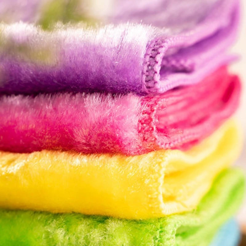 5 шт. Кухня полотенца из микрофибры для мытья посуды Ткань очистки тряпки