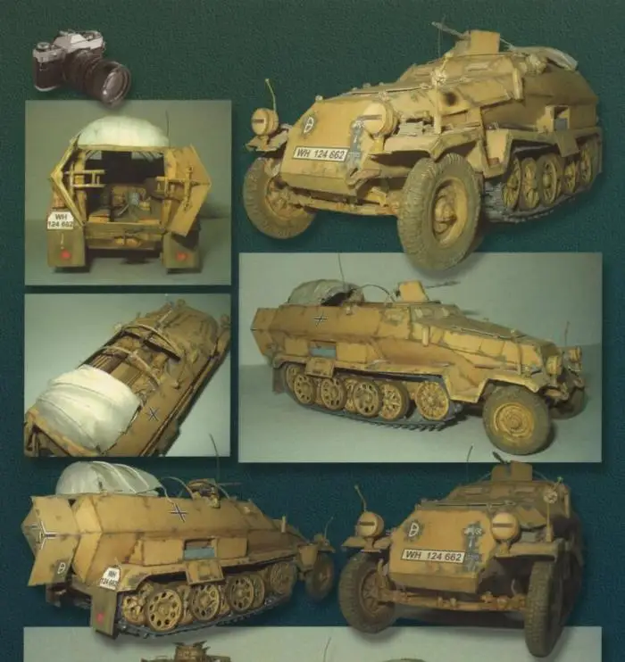 Военная машина Второй мировой войны Sd.Kfz.251 3D бумажная модель сделай сам|Картонные