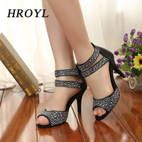 hroyl latin dance shoes for women satincrystal diamond african print salsa dance shoes womens ballroom dance sandal l252
