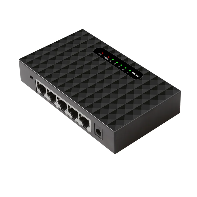 DIEWU Ethernet коммутатор 1000 Мбит/с 5 гигабитный сетевой порт 10/100/1000 Мбит/с циклическое предупреждение полудуплексный обмен