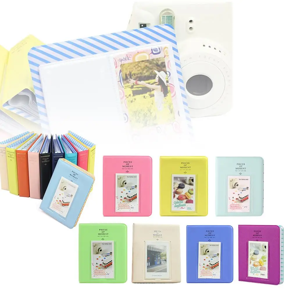 Милый хороший альбом для фотоаппарата instax чехол для хранения фото прекрасная мини-пленка Размер 64 Карманы Мода для мини-пленки 7s 8 9 instax мини-альбом