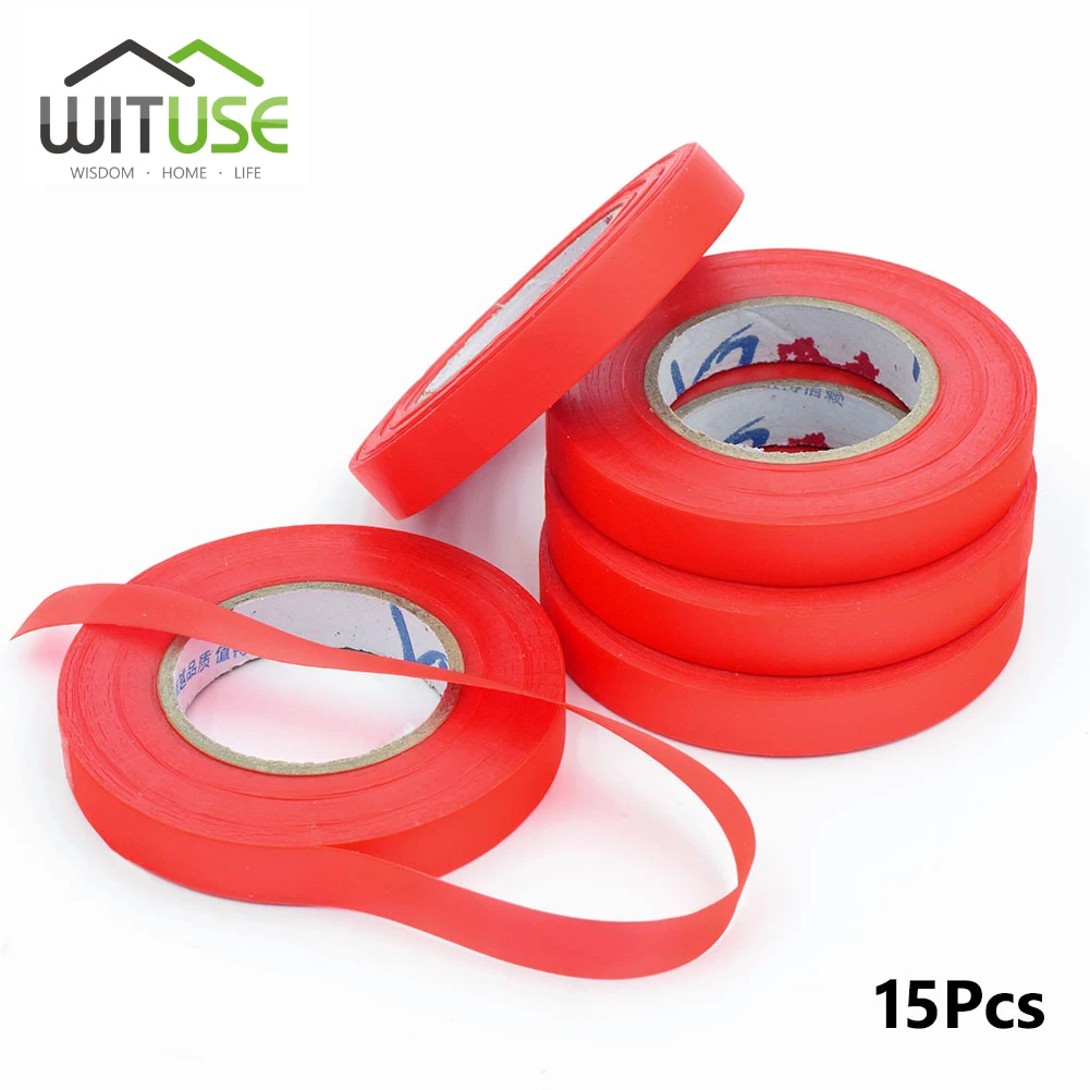 

15pcs Nursery Roll Tape Hand Tying Machine repair Tie Seedle Strecth for Plant fruitTree Vines Vegetable Stems Fixing moisture