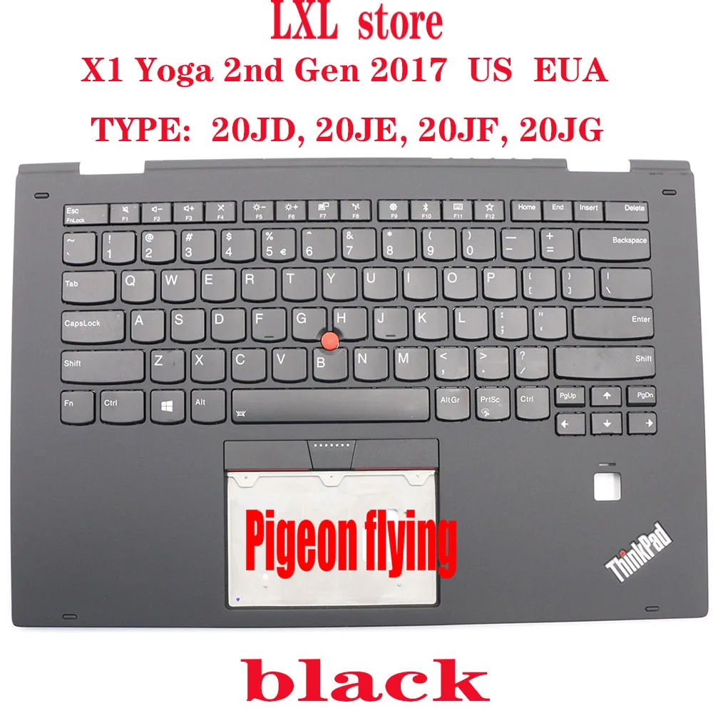 

new for thinkpad x1 yoga 2nd gen 2017(20JD, 20JE, 20JF, 20JG)English keyboard EUA ,C-COVER FRU 01HY850 01HY930 01HY890 01HY810