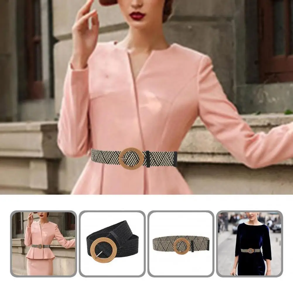 

Женский легкий плетеный ремень в богемном стиле