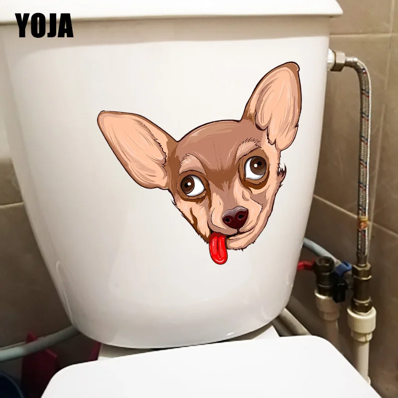 YOJA 23 5 × 1 см смешная собака Аватар WC Туалет наклейки с любимыми персонажами из