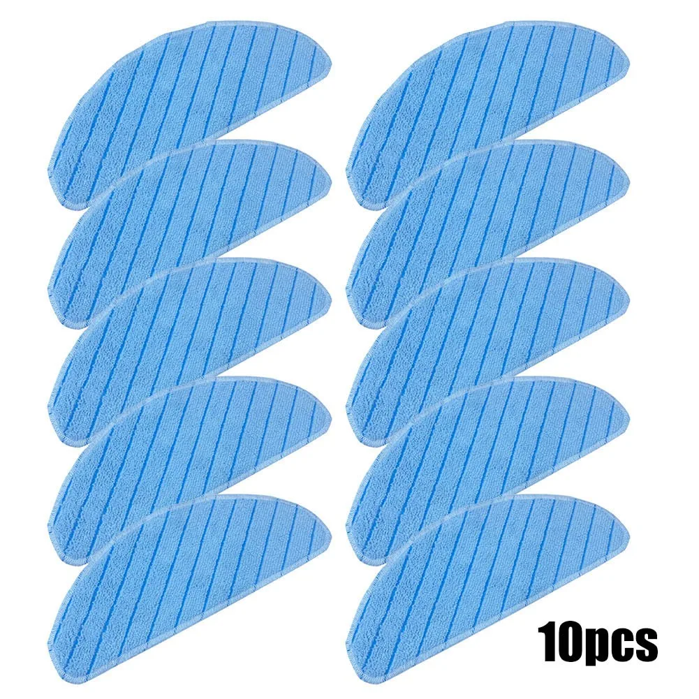 

10pcs 250*105mm Mop Cloths T9 Series Washable Cleaning Cloth Microfiber For Ecovacs Deebot T9 AIVI T9 PRO T9 MAX Cleaning Tools
