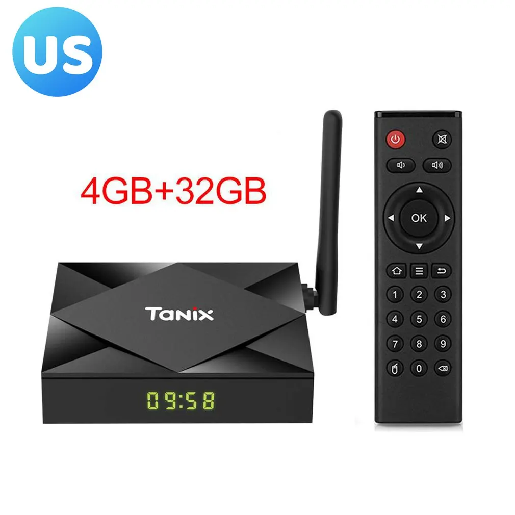 

ТВ-приставка TX6S Allwinner H616, ТВ-приставка с поддержкой Android 10,0, Wi-Fi 6k, 4 + 32/64 ГБ