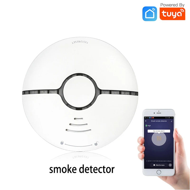 

Беспроводной смарт-детектор дыма Tuya с Wi-Fi и сигнализацией концентрации дыма