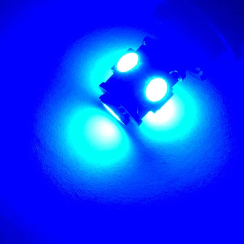 10 шт. синие светодиодсветодиодный лампы T10 W5W 5050 5SMD Canbus без ошибок для габаритных