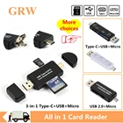 Устройство для чтения карт Micro SD Grwibeou, USB 3,0, Type C