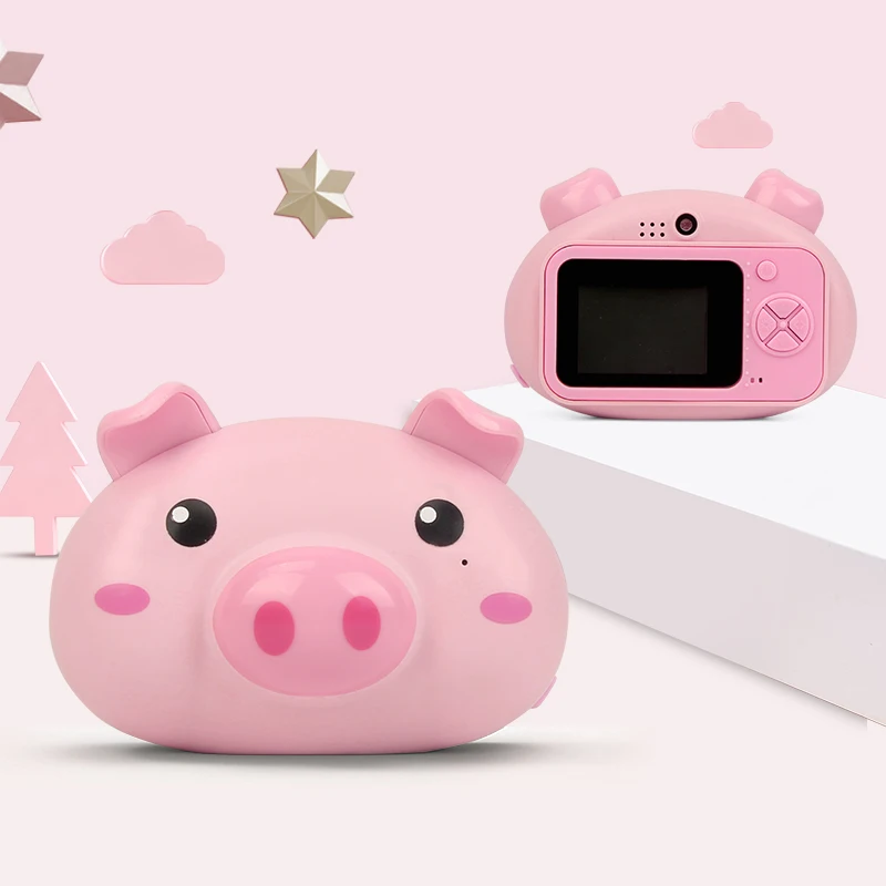 Babytry Fun маленькая портативная Детская цифровая камера 1200 Вт HD Pixel Cute Pig