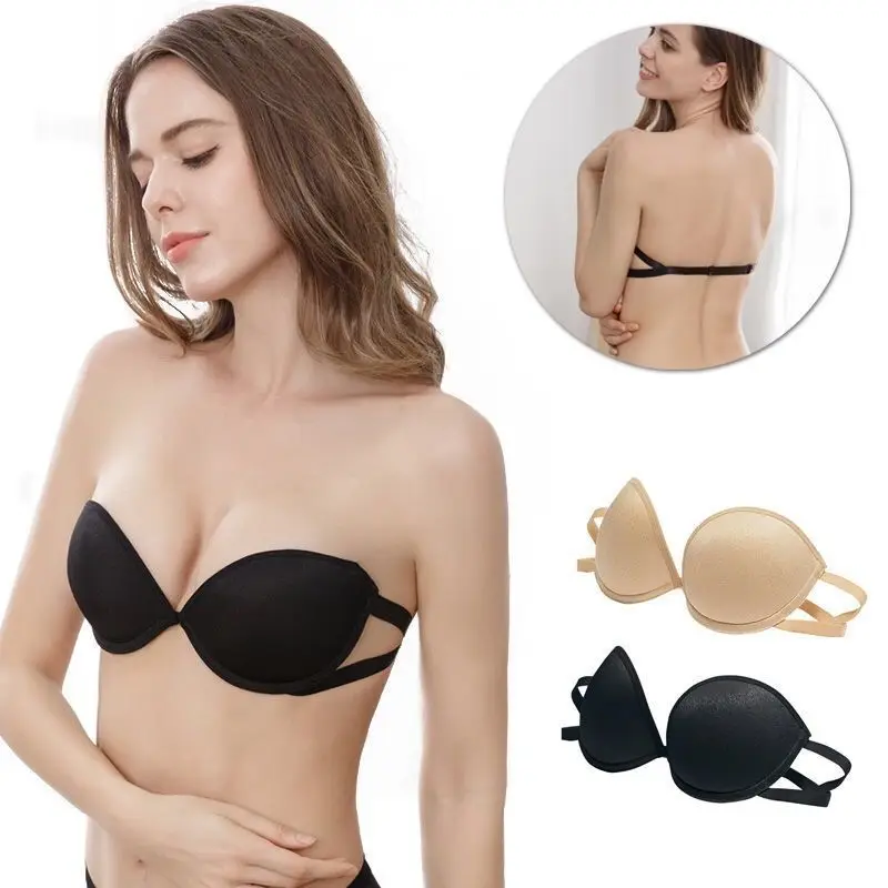

2021 Summer Strapless Non-Slip Invisible Steel Ring Bra Sexy Lingerie Female Small Chest Gathered Wedding Dress Tube Top Bra