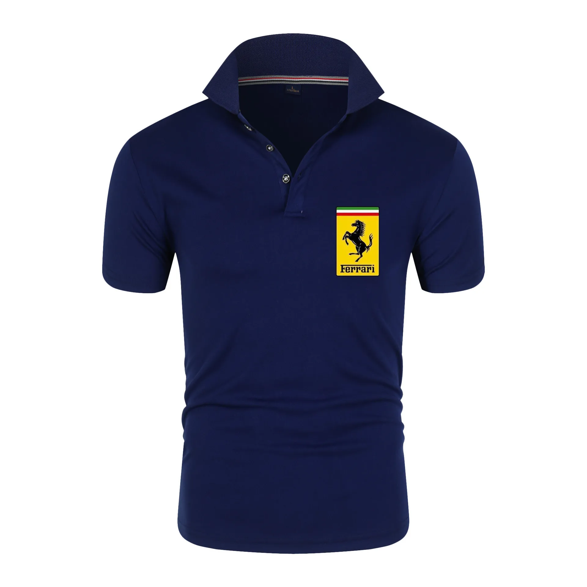 

Men's Short Sleeve Casual Polo Shirt Fashion Slim Fit Business Big Casual Clothes 2021 Summer New