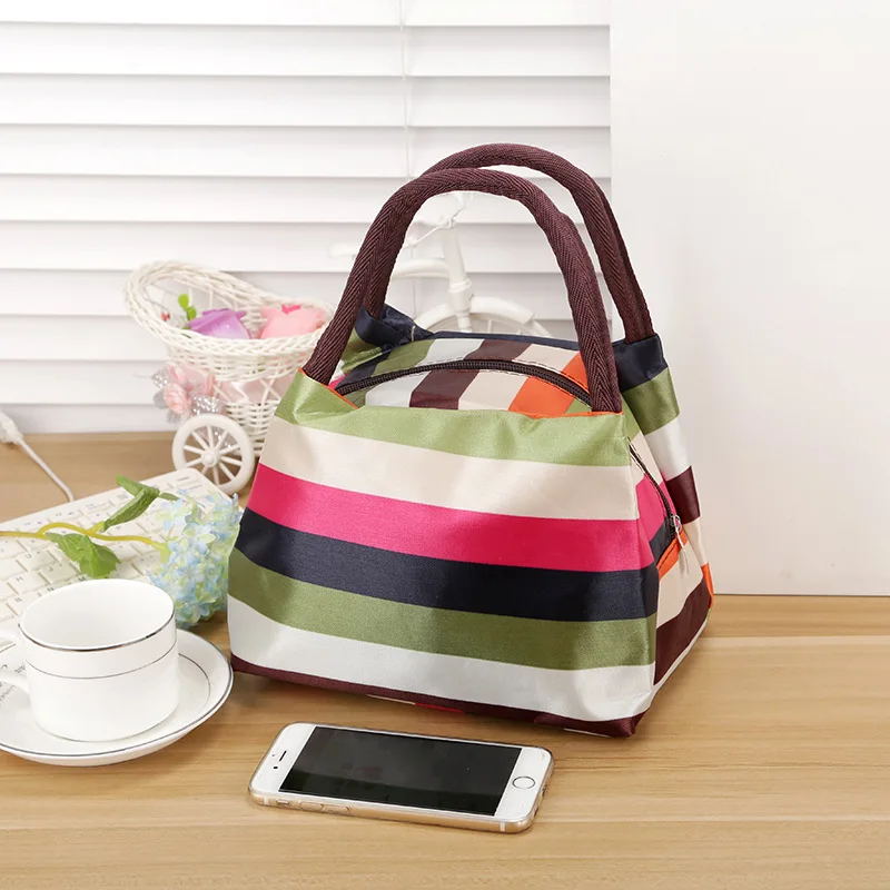 

Fashion Portable Insulated Canvas lunch Bag Thermal Food Picnic Lunch Bags for Women kids Men Cooler Lunch Box Bag Tote