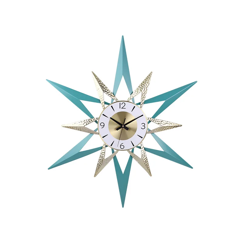 Настенные часы из кованого железа в Европейском стиле креативные бесшумные