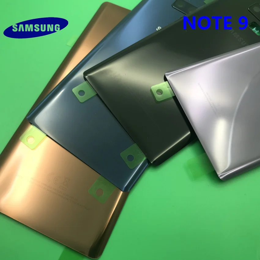 Замена NOTE9 задняя панель Батарея стекло задняя дверь крышка с задней камерой Стекло samsung Galaxy NOTE 9 N960 N960F