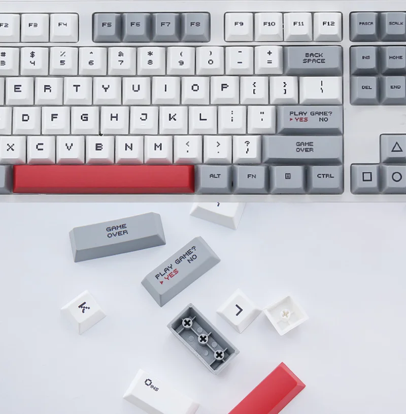 114-key Minecraft Theme Keycap Pixel Font PBT Sublimation Process Mechanical Keyboard Cherry Highly Personalized | Компьютеры и офис