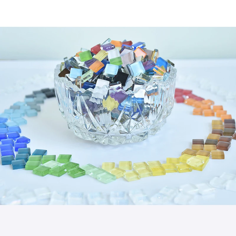 300 шт. разноцветные мозаики из хрустального стекла|Создание мозаики| |