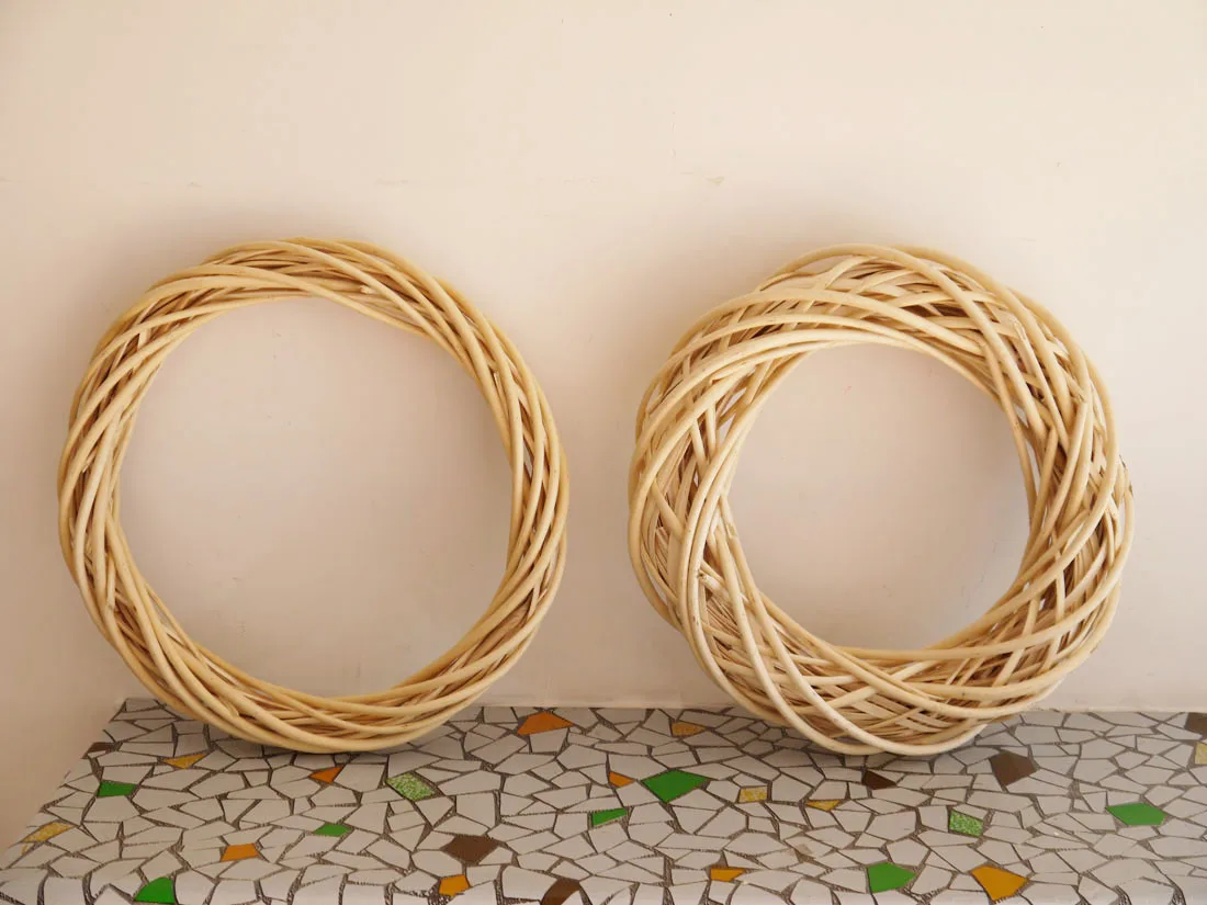 Праздничное украшение плетеная гирлянда толстая|willow wreath|christmas ornament wreathwreath christmas |