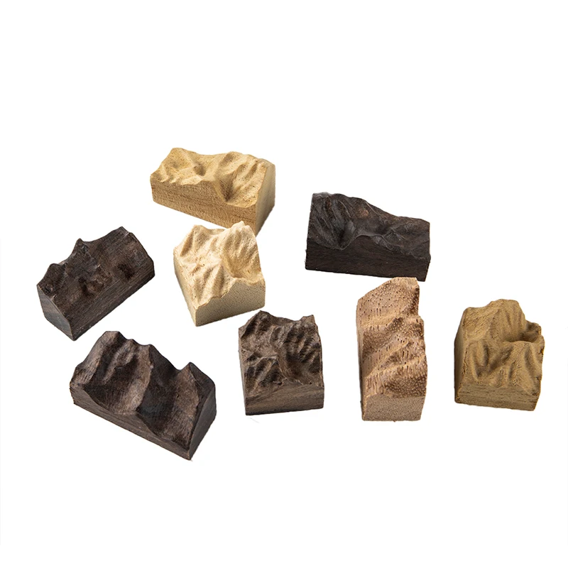 

1PCS Simulated Mountain Peak Mold Sandalwood Solid Wood UV Epoxy Resin Filling Handmade Crafts For DIY Jewelry Making Supplies
