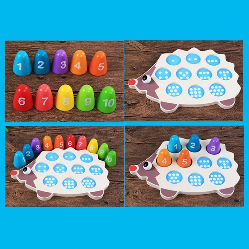 

Children Jigsaw Wooden Puzzle Math Number Learning Kids Education Toys