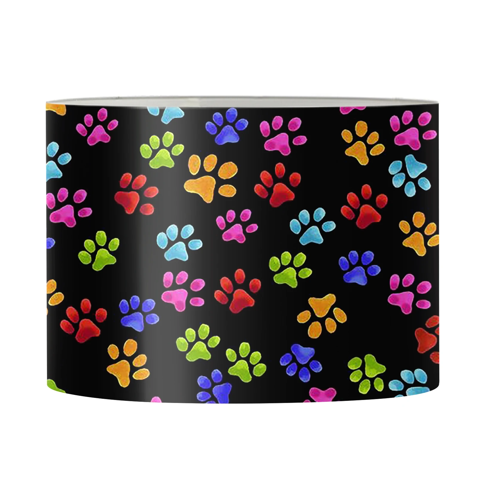 

Modern Lamp Shade Table Lamps Colorful Dog Paw Print Metal Desk Lamp Shades for Living Room Coffee Desk Kids Room Study Table