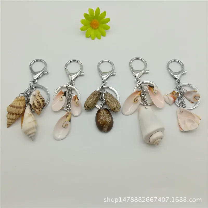 

Natural Shell Keychain Boho Jewelry Shell Crystal Pendant Keychain Handbag Car Pendant Accessories Gift Women Gift