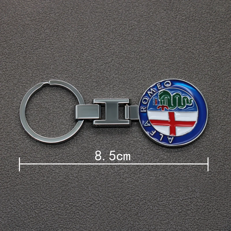 3D металлический автомобильный брелок для ключей автомобильная эмблема Alfa Romeo 147
