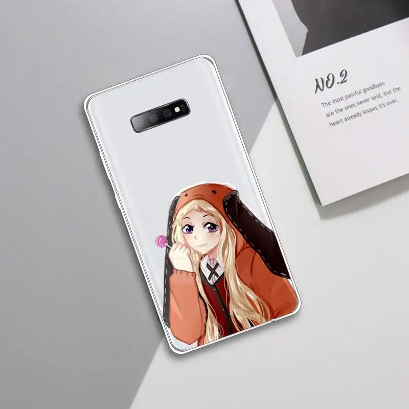

Japanese Anime Kakegurui Jabami Yumeko Phone Case Transparent For Samsung Galaxy A 71 21s S note 8 9 10 plus 20 ultra