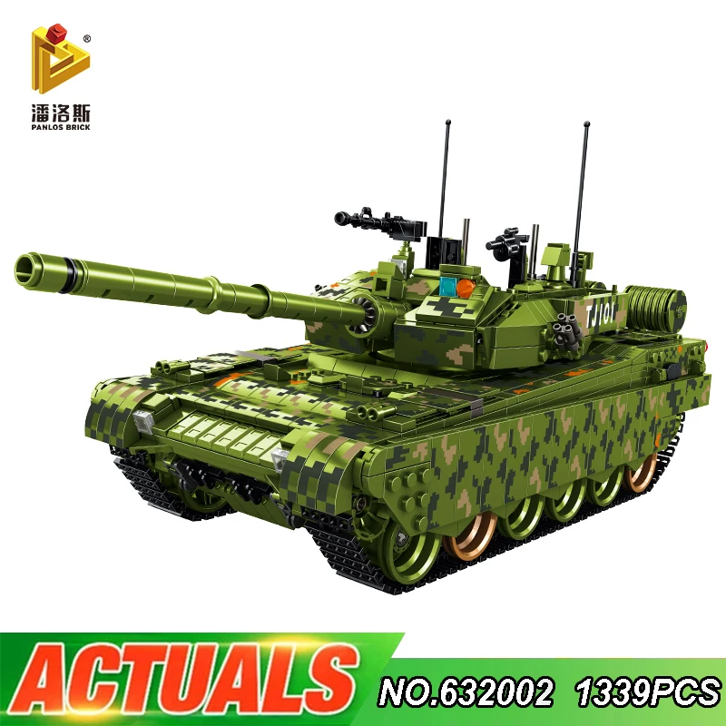 

PANLOS 632002 China Type 99 Main Battle Tank Model Soldier Assembled Building Blocks Bricks Children's Educational Boy Toy Gift