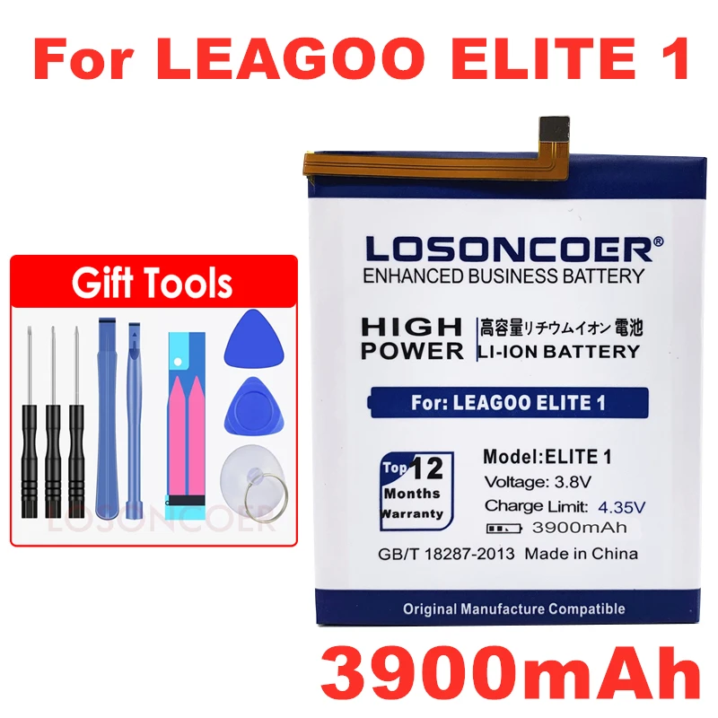 Аккумулятор LOSONCOER Elite 1 3900 мАч для LEAGOO Elite1|Аккумуляторы мобильных телефонов| |