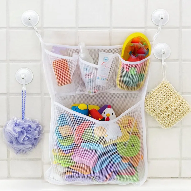 Детская сетка сумка для хранения в ванную фирменная присоска ванны новая модная