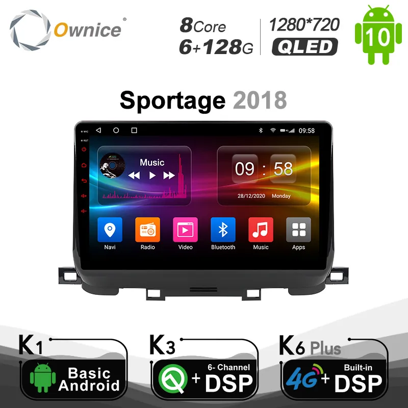 

Ownice Android 10.0 Car Radio DVD GPS Navi Headunit for Kia Sportage 2018 SPDIF WIFI 4G LTE DSP 6G+128G Optical 8 Core 1280*720