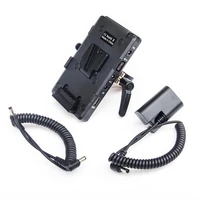 fotga v mount power supply systerm d tap battery plate adapter dc coupler with lp e6 for broadcast slr hd camera