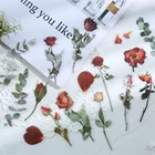 Наклейки для скрапбукинга, 40 шт.кор., винтажные, с цветами, самоклеящиеся, для самостоятельной сборки, скрапбукинга, мобильный телефон украшений