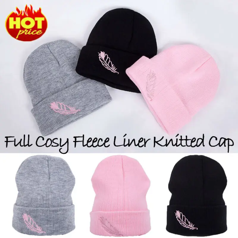 2019 кабельная шапка с помпоном вязаная Простая мужская женская детская шапочка