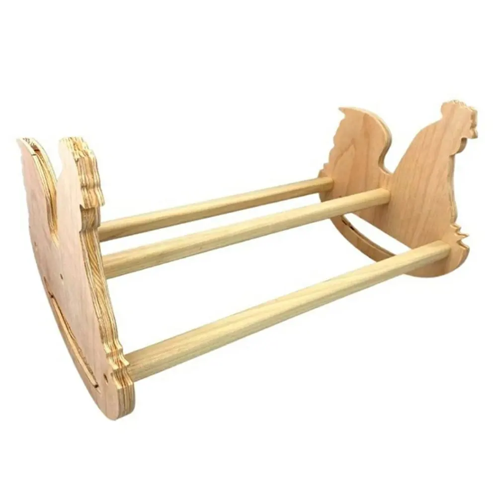 

Solid Strong Natural Wooden Swing Ladder Perch Toy For Roosters Chicks Chooks Natural Wooden Chicken Rocker Solid Powerful Toy