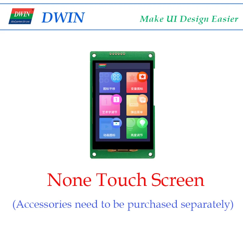 DWIN 3 5 дюймов 480*320 HMI Интеллектуальный коммерческий UART TFT ЖК-дисплей модуль для STM32