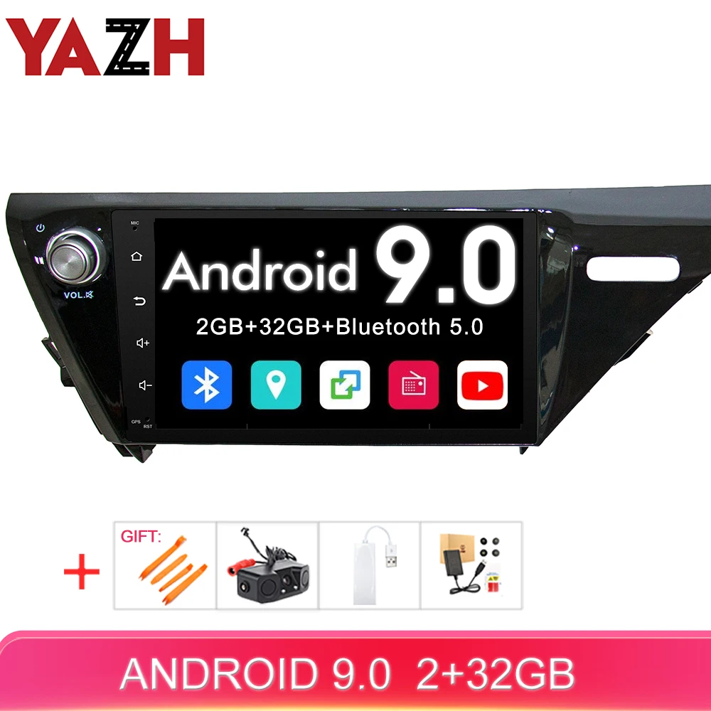 Автомагнитола YAZH для Toyota Camry 2018 2019 2020 32 ГБ Bluetooth 5 0 GPS навигация IPS экран 10 1 дюйма