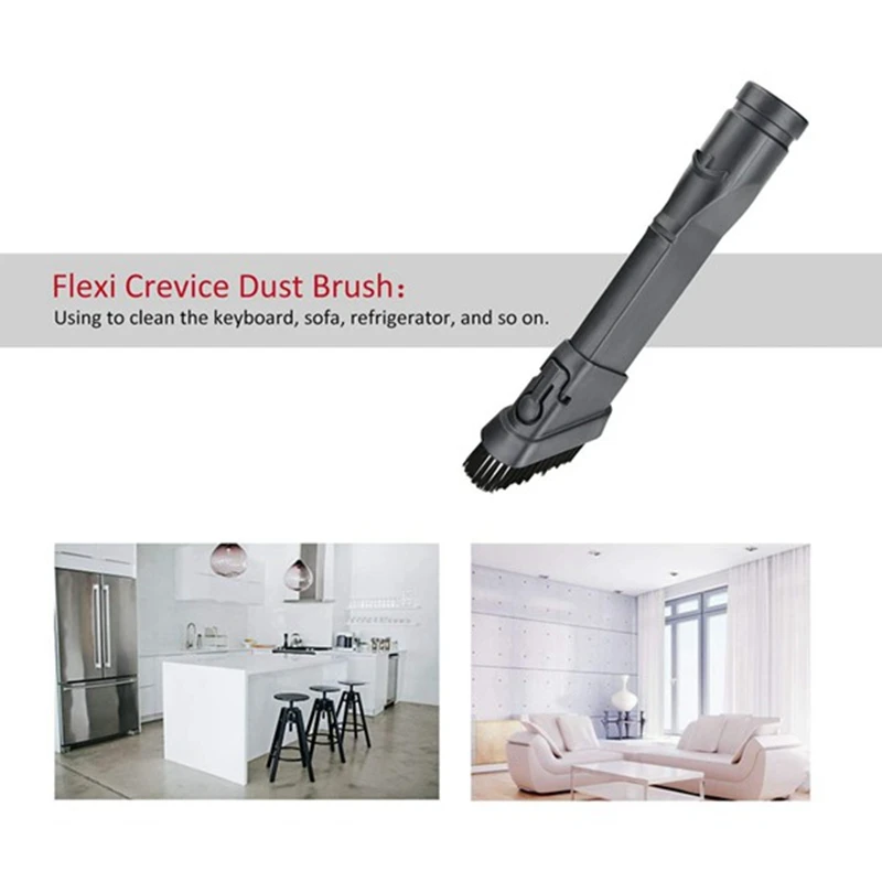 

Flat Nozzle Brush Suction Head for Dyson V6 DC30 DC34 DC52 DC72 Vacuum Cleaner Spare Parts Accessories 2 in 1 Brushes