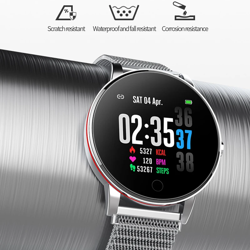 Geekbes WR14 Смарт часы 1 3 &quotips цветной экран Smartwatch металлический корпус IP67 умный