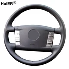 Ручное шитье чехол рулевого колеса автомобиля обертка для Volkswagen VW Phaeton 2004 2005 2006 2007 2008 2009 2010 автомобильные аксессуары