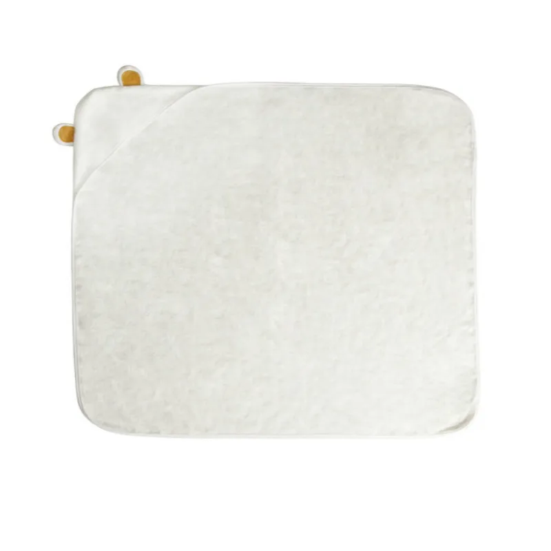 Белые детские пеленки с белым медведем банное полотенце для новорожденных