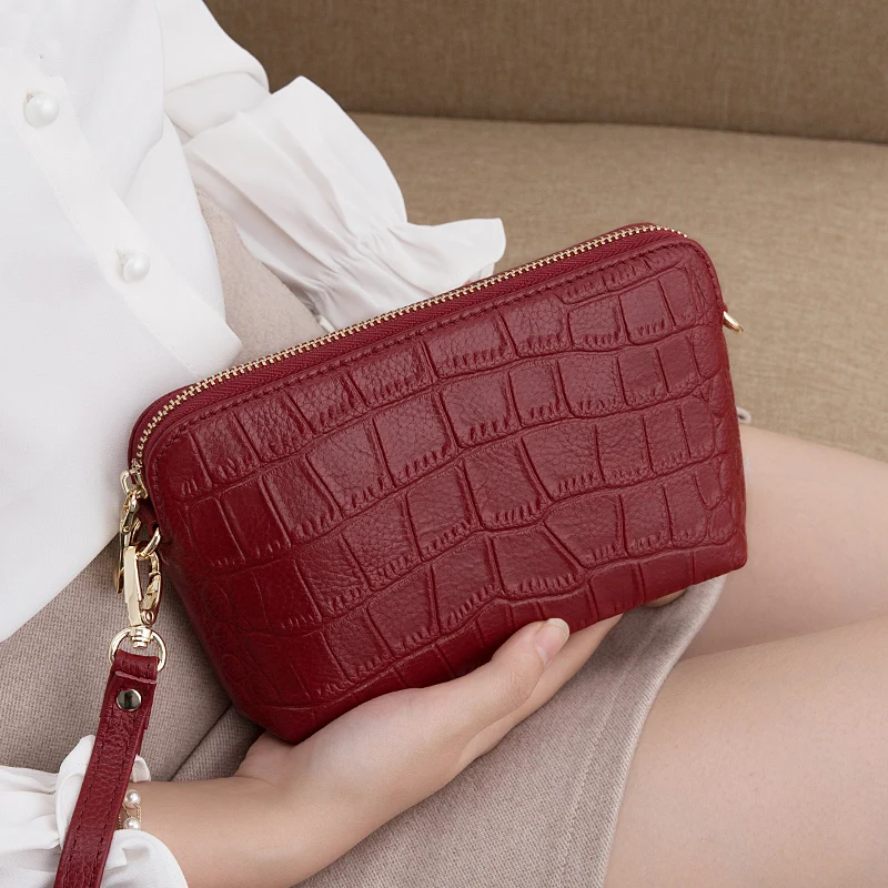 

Genuine Leather Crossbody Bags For Women Ladies Shoulder Bag Small Shell Shopping Tote Purse and Handbag Female Clutch Bag