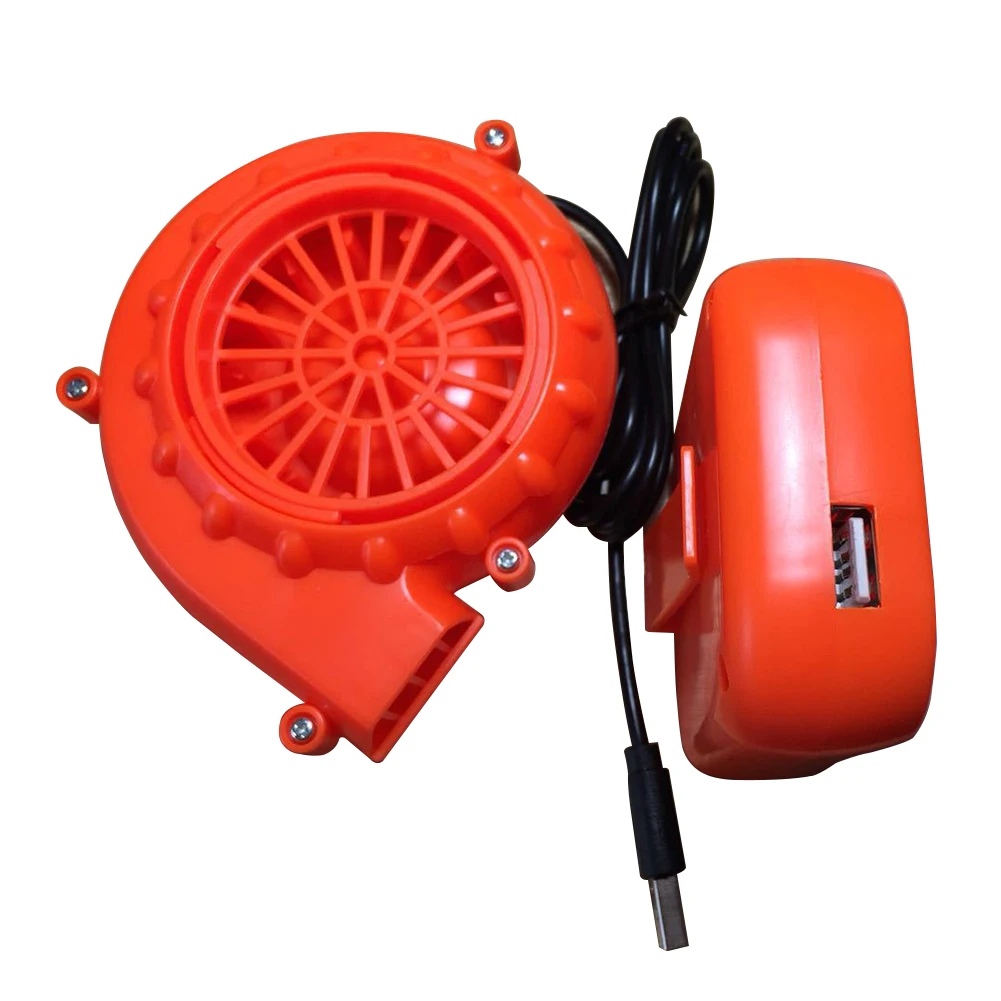 

For Doll Battery Powered Costume Mascot Head Electric Orange Mini Portable DC 6V Inflatable Toy Air Blower